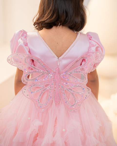 Pre-Order: Fairy Garden Dress With Butterfly wings