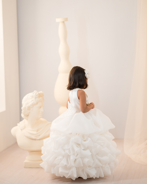 Pre-Order: Layered Golden Butterfly Gown