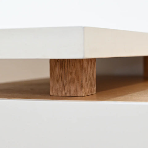 Pre-Order: White & Wood Study Desk with Corkboard