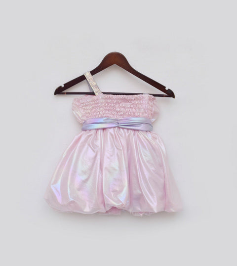 Pre Order: Pink Metallic Frock