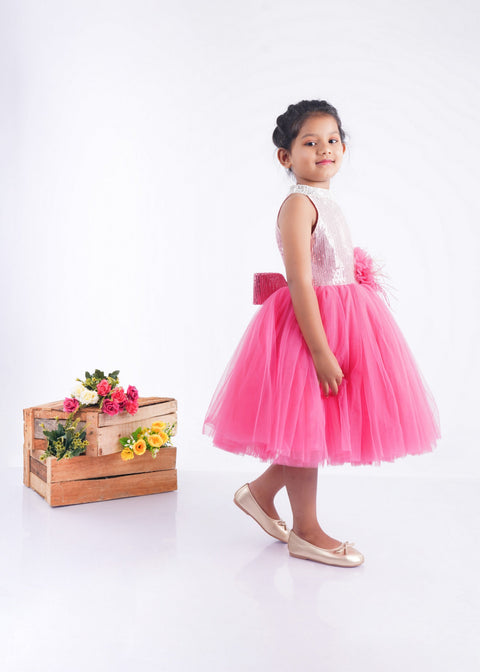 Pre-Order: Pink Sequence Dress