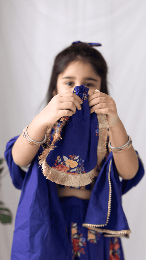 Pre-Order: FULL SLEEVES RUST EMBROIDERED KURTA SET