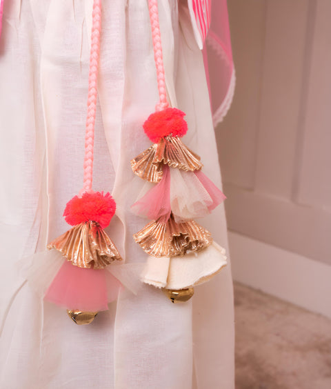 Pre-Order: Pink Mirror Kurti with Sharara