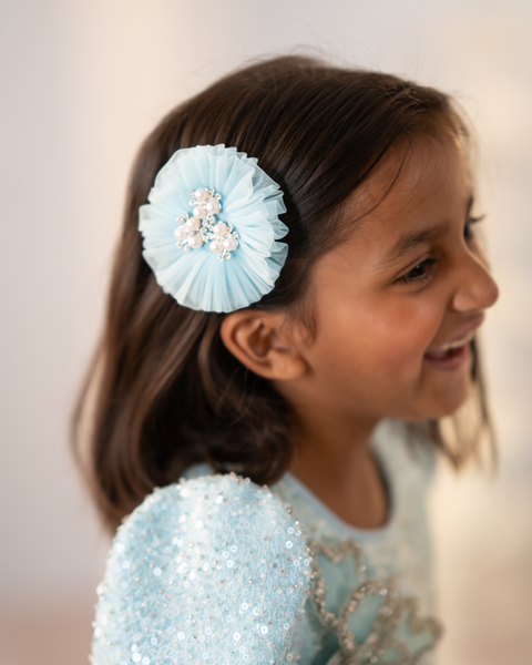 Pre-Order: Blue Layered Lehenga
