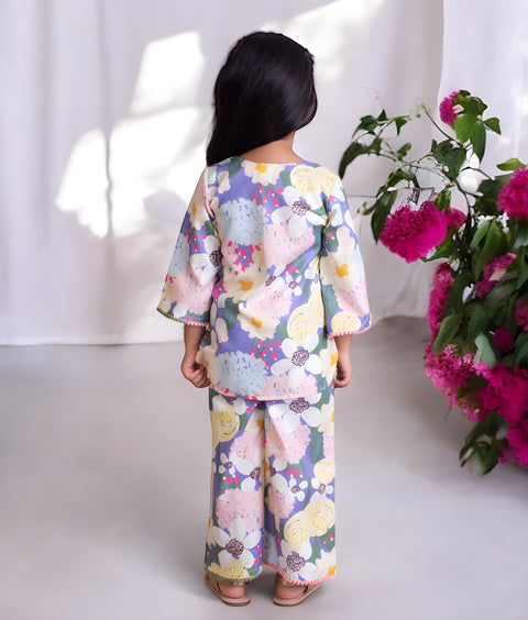 Pre-Order: Floral Printed Kurti with Sharara