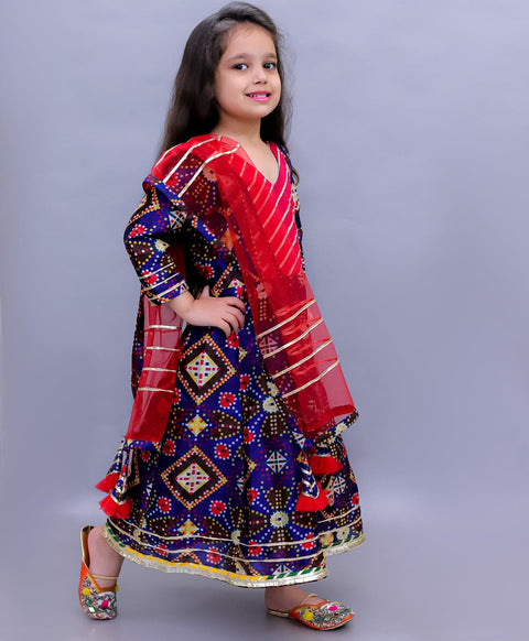 Pre-Order: Patola Print Floor Length Dress