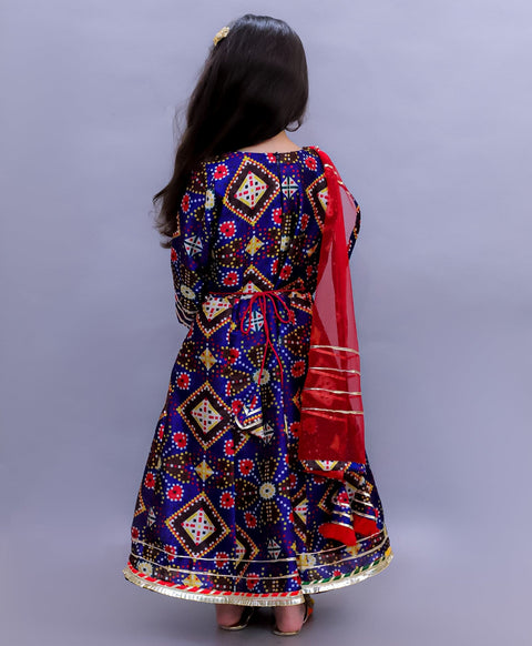 Pre-Order: Patola Print Floor Length Dress