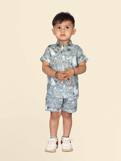 Pre-Order: White Rabbit Printed Pure Linen  Premium Co-ords