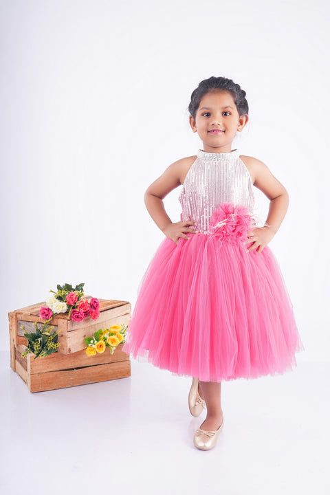Pre-Order: Pink Sequence Dress