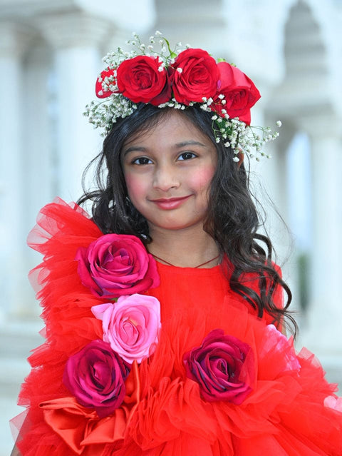 Pre-Order: Red Flower Gown