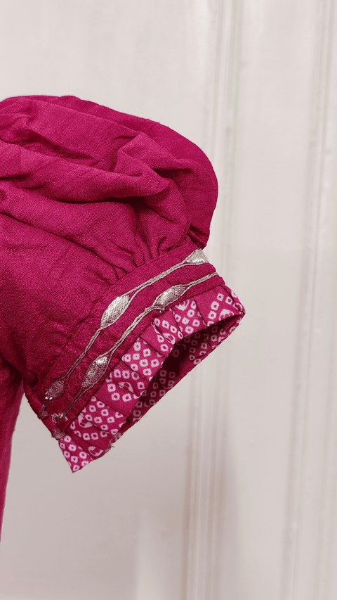 Pre-Order: Pink Bandhej Gota Ghaghra