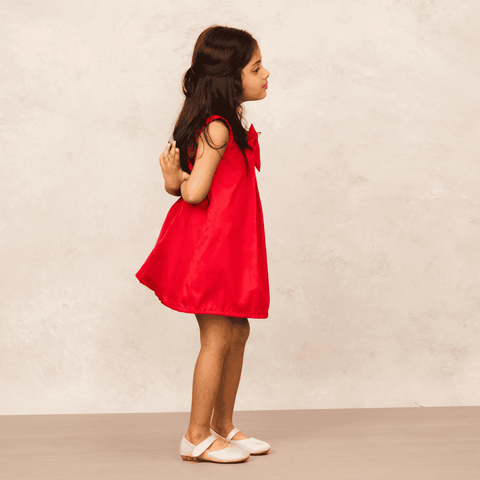 Pre-Order: Striking Red Taffeta Party Dress