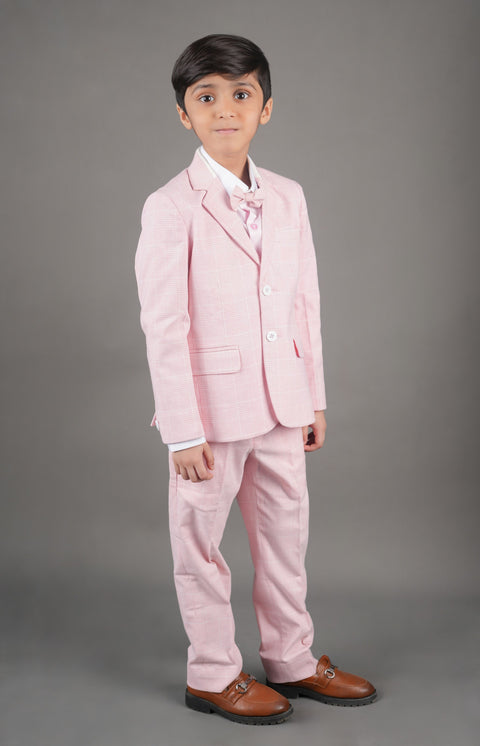 Pre-Order: Pink Suit with Blue Shirt