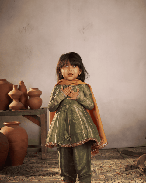 Pre-Order- OLIVE PUNJABI SET