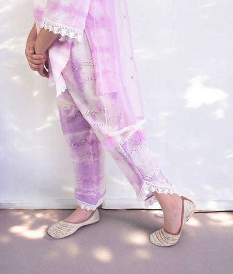 Pre-Order: Lilac Tie & Dye Kurti with Pant