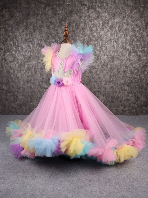 Pre-Order: Gorgeous Unicorn Ruffled Frill Gown