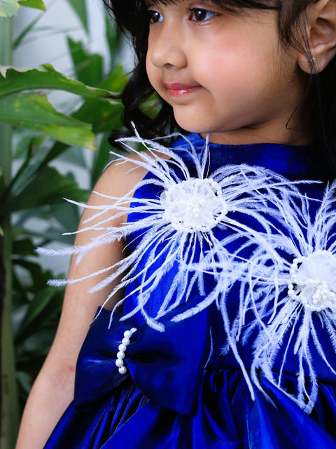 Pre-Order: Blue high low dress