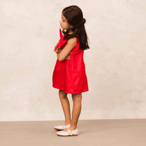 Pre-Order: Striking Red Taffeta Party Dress