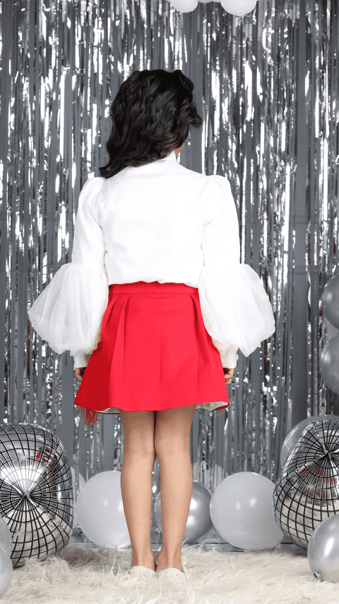 Pre-Order: 3 Piece With Fur Detailing On Skirt