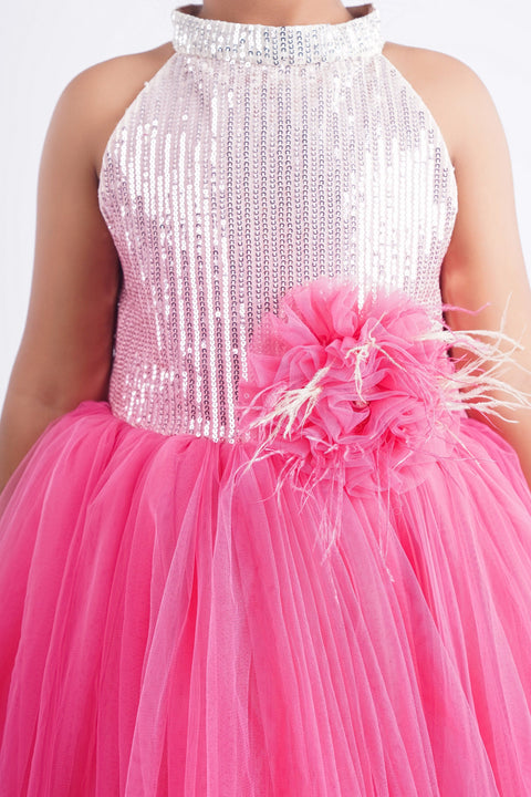 Pre-Order: Pink Sequence Dress
