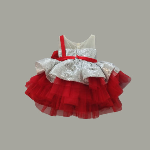 Pre-Order: Wonderland Sequence Dress with Embellished Bow