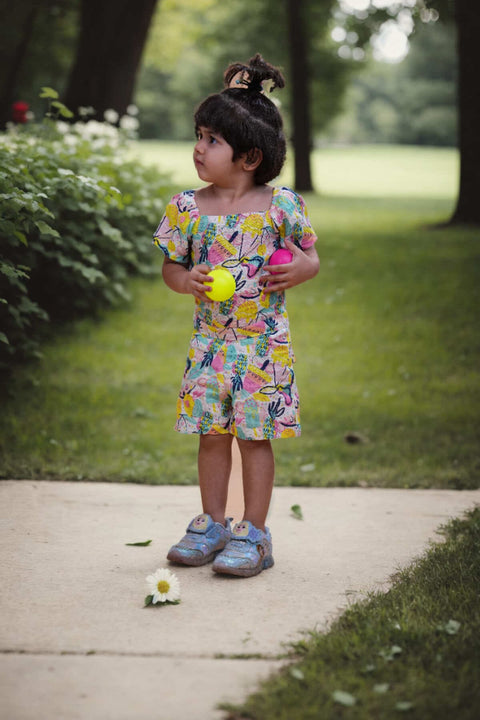 Pre-Order: Fruit and Punch Printed Pure Linen Jumpsuit