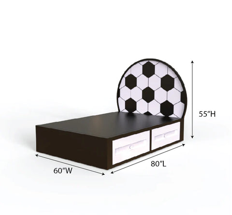 Pre-Order: Goal Getter Soccer Bed with Storage Drawers