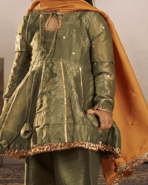 Pre-Order- OLIVE PUNJABI SET