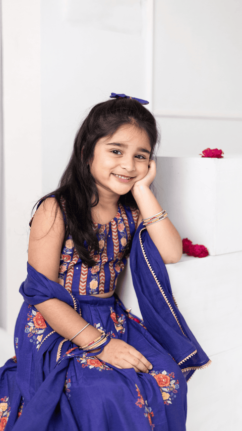 Pre-Order: FULL SLEEVES RUST EMBROIDERED KURTA SET