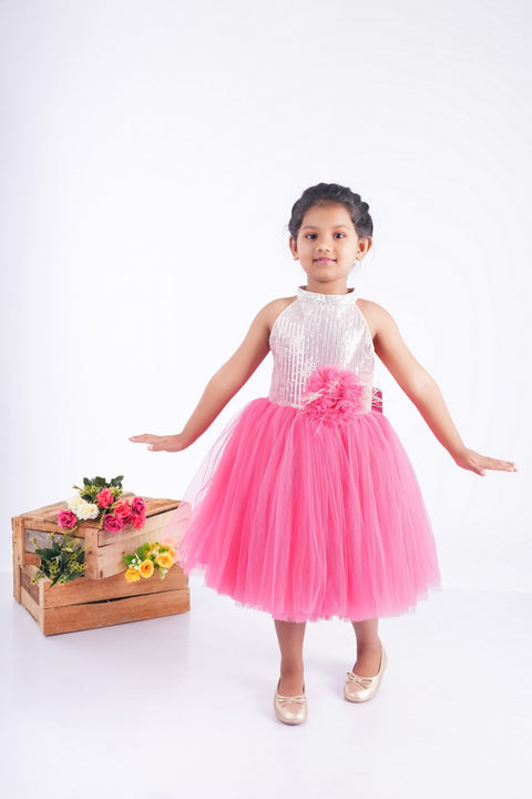 Pre-Order: Pink Sequence Dress