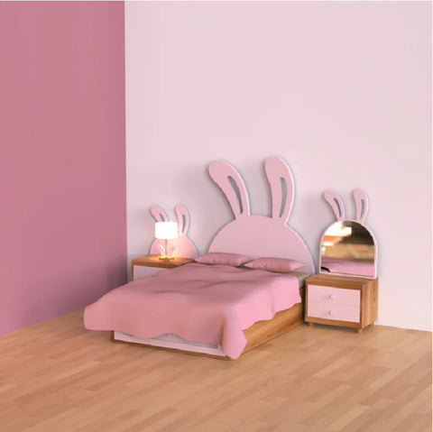 Pre-Order: Bunny Ears Kids Bed with Storage Drawer