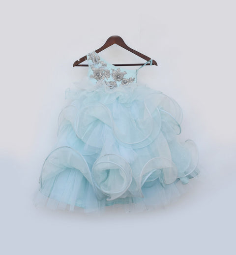 Pre Order: Powder Blue Layer Gown