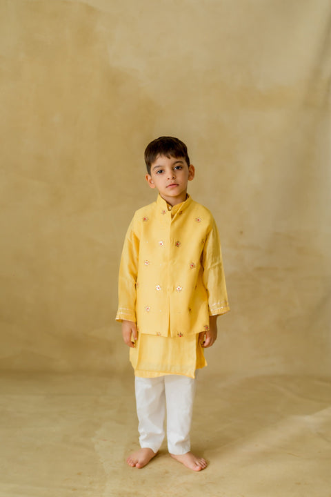 Pre-Order: Yellow Starburst Jacket Set