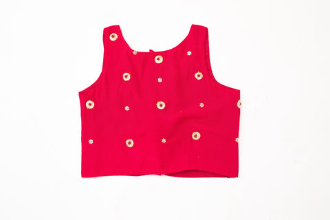 Pre-Order: Pink Chakri Lehenga Set