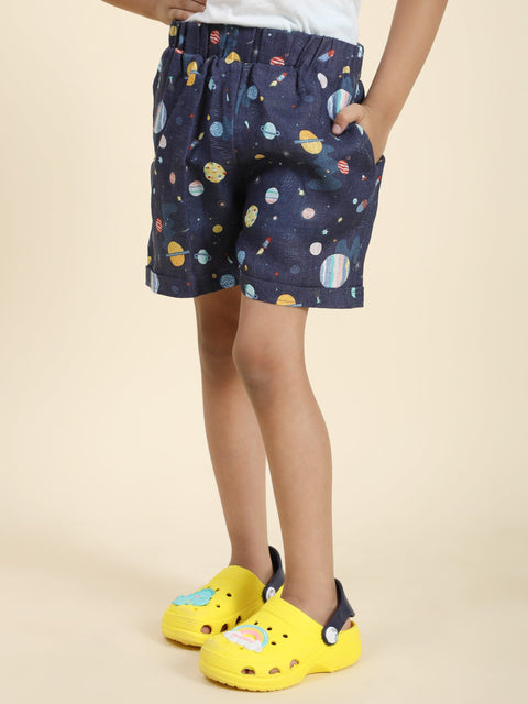 Pre-Order: Planet Printed Pure Linen  Premium Co-ords