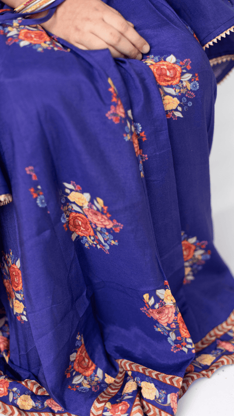 Pre-Order: FULL SLEEVES RUST EMBROIDERED KURTA SET