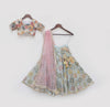 Pre Order: Off-White Embroidered Choli with Lehenga