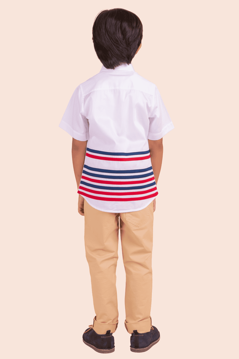 Pre-Order: White Shirt with Fish Embroidery