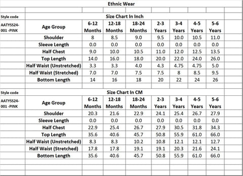 Aatya Kiids Beautiful Flower print with gota embellished Sleeveless Kurta with Sharara - Pink/White.