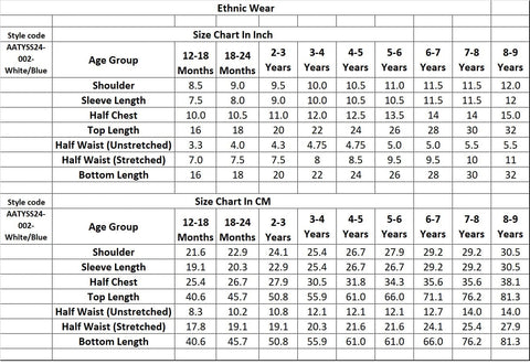 Aatya Kiids Blue Gold Embellished Flower Print Sharara Set - White/Blue.