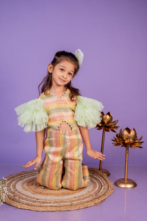 Pre-Order: Gulaal Ruffled Sleeve Jumpsuit