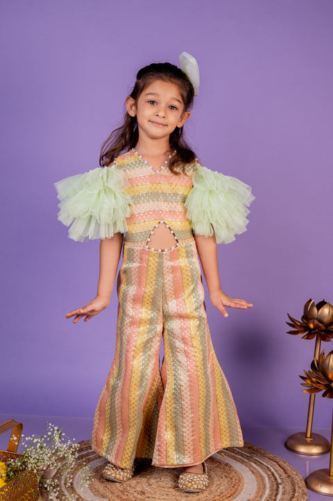 Pre-Order: Gulaal Ruffled Sleeve Jumpsuit