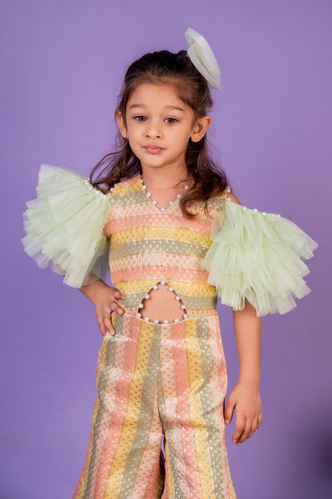 Pre-Order: Gulaal Ruffled Sleeve Jumpsuit