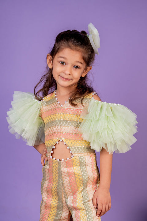 Pre-Order: Gulaal Ruffled Sleeve Jumpsuit