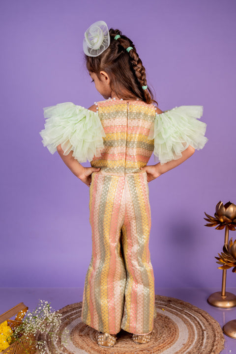 Pre-Order: Gulaal Ruffled Sleeve Jumpsuit