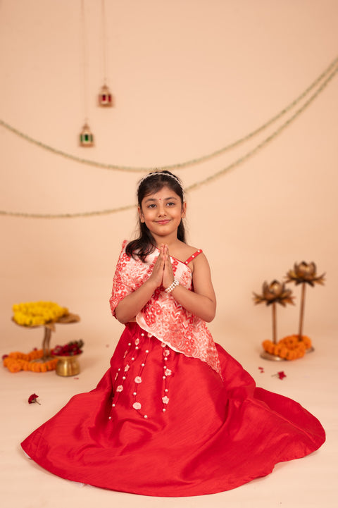 Pre-Order: Gulab Cape Lehenga