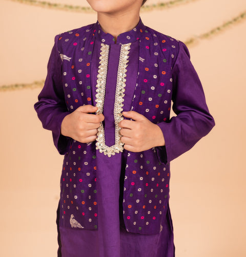 Pre-Order: Parrot Jacket Kurta Set