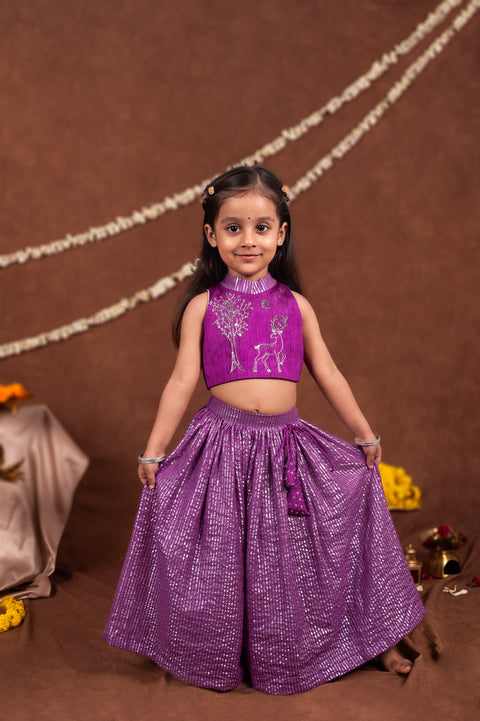 Pre-Order: Deer Embroidered Lehenga Set