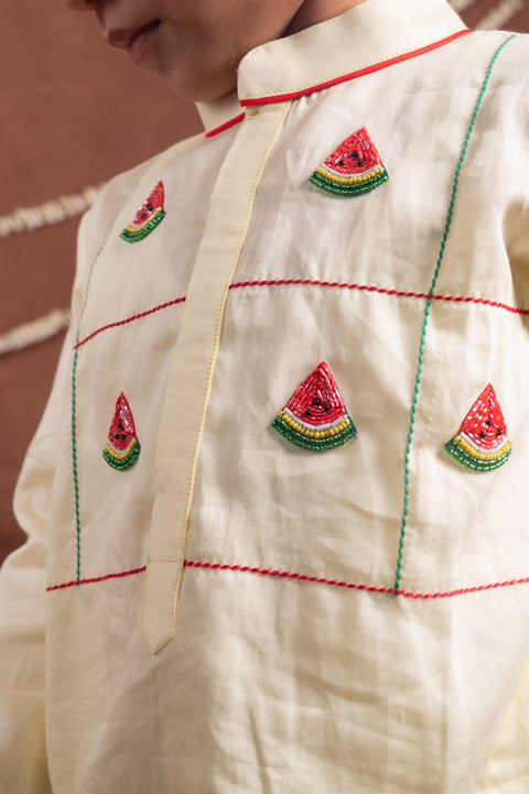 Pre-Order: Slice of Summer Watermelon Kurta Set