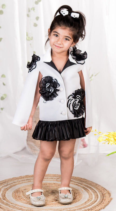 Pre-Order: Rosy Cape Blazer Dress